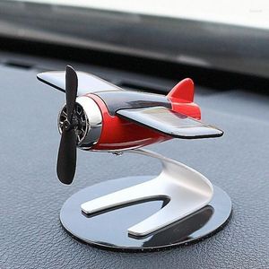 Interior Decorations Solar Airplane Model Center Console Decoration Car Air Freshener Men's Perfumes Products Accessories