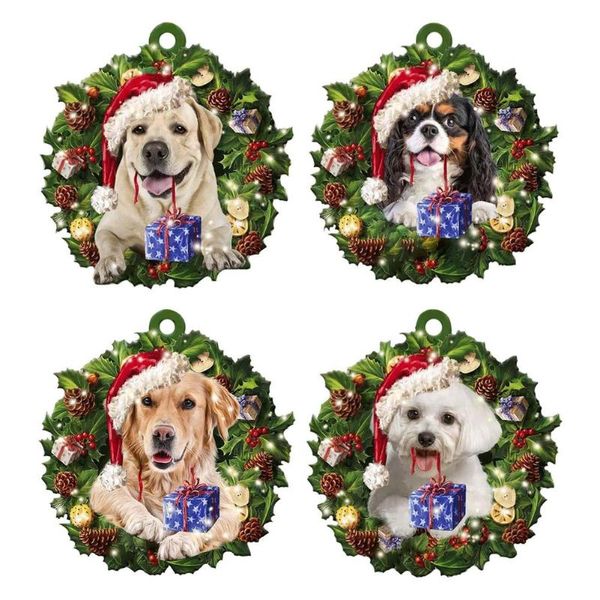 Décorations intérieures Universal Car Dog Christmas Pendent