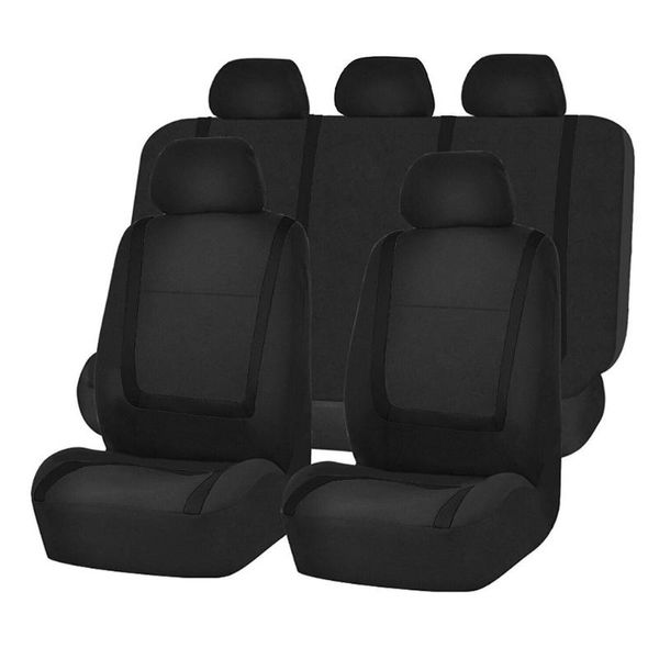 Decoraciones de interiores Cojín universal para asiento de automóvil Vehículo no enrollable Transpirable Cuero sintético Cómoda costura antideslizante Cubierta de color 9