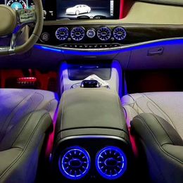 InteriorExternal Verlichting Omgevingslicht Voor Mercedes-S-Klasse W222 Auto Dashboard Console AC Conditie Air Vent Outlet Turbine rotati286q