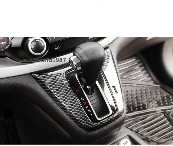 Intérieur pour Honda CRV 2012-2016 Style de Fiber de carbone ABS un panneau de vitesse modifié