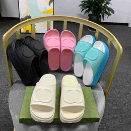 Grijpende Dubbele Slippers Platform Thuis Mannen Sandalen Comfort Thongs Casual Schoenen Vrouwen Slipper Effen Kleur Slippers Maat 35-46 HCCL