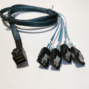 Interne 12GB/S HD 36p Mini SAS SFF SFF-8643 tot 4 X SATA 7P KABEL HARD ARTEN Gegevensserver Transmissielijn Kabel 50 cm/100 cm