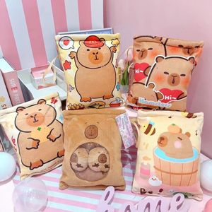 Celebridad de Internet Capybara Pudding Bag muñeca de peluche de juguete de dibujos animados divertido y feo Capybara figura de acción regalo para niños