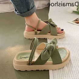 Internet Tacon Sandias de 68 sandalen vrouwen schoenen zomer sprookjesstijl verbeteren mode student platform Roman Lady Sands Flat Shoe 1af