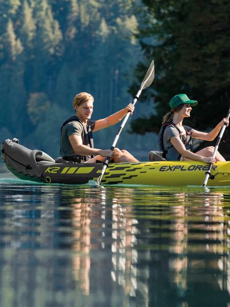 Intex Explorer K2 2 Personne Kayak iative 2 sièges Strong PVC Boat radeau Canoe 3 Chambre Air Paddle Water Spor 743