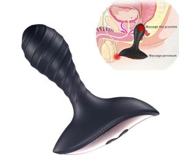 Intiem seksproduct anale vibrator buttplugsilicone USB Chargingerotic Toys Prostate Massager Sex Toys for Men Adult Sex Shop Y6933959