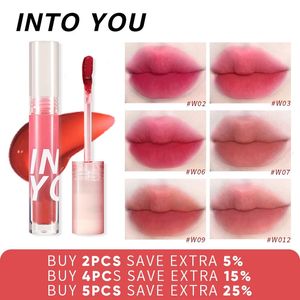 INTO U Vloeibare Lipstick Fluwelen Matte Lippen Langdurige Niet Kleverige Lipgloss 6 Kleuren Lip Tint Make-Up 240315