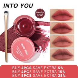 Dans votre maquillage de texture boueuse brillante lèvre rouge durable teinte en conserve Veet Matte Lip Mud 240415