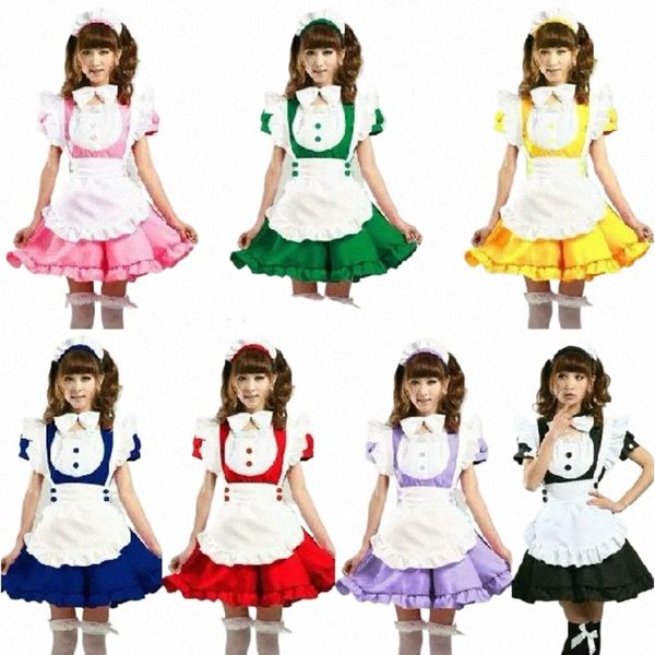 Inu x Boku SS 7 couleurs Lolita Sweet Apr Maid Dr Meidofuku Uniformes Tenues Anime Cosplay Costumes H4cF #