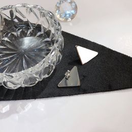 Umgekehrtes Dreieck, hochwertige Designer-Ohrstecker aus Edelstahl, luxuriöse geometrische Kristall-Paar-Ohrringe für Frauen