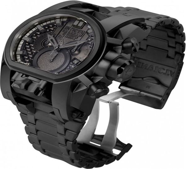 Invincible Watch Reserve Bolt Zeus Men Modelo 25211 Men039s Reloj Swiss Quartz 52 mm de acero inoxidable1994602