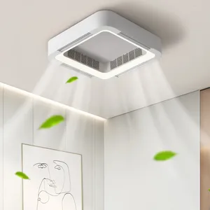 Lampe de ventilateur de plafond Invisible sans pales, avec télécommande, sans pales, circulation DC LED, décoration pour chambre à coucher et salon