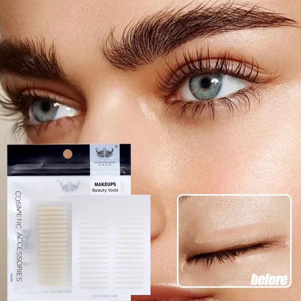 Invisible Double Eyelid Sticker Transparent Eyelid Lift Stripe Slim Imperproping Fibre Glue Free Eyelid Stickers Eyes Makeup Tools