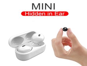 Écouteurs invisibles Bluetooth Wireless Eorbud Écoute cachée Casque C Type C Case de charge Mini Earpiece avec micro pour petites oreilles6727271