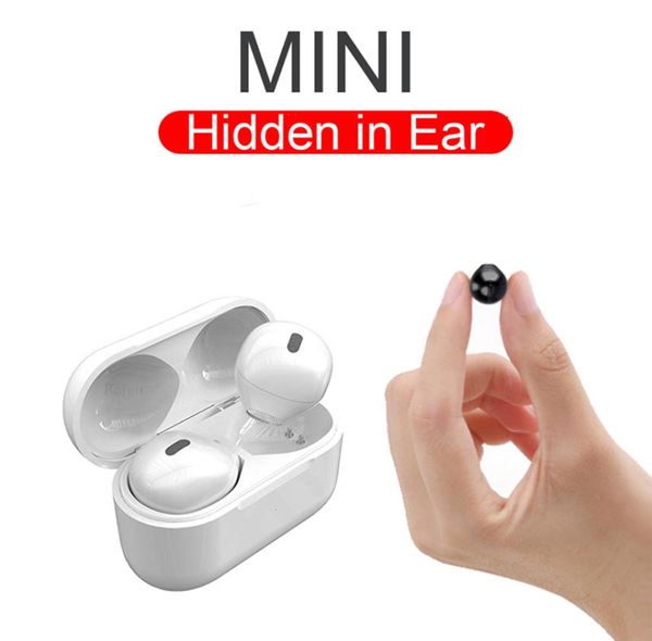 Auriculares invisibles Bluetooth Wireless Suring auriculares ocultos auriculares Tipo C Case de carga Mini auricular con micrófono para orejas pequeñas3407730