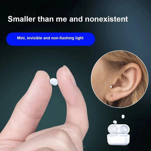 Écouteurs invisibles mini casques Bluetooth TWS Sleepwith Microphone HD Appel Semi-Oel Earbuds Réduction du bruit 240411