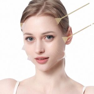 Cinta invisible para adelgazar facial, pegatina para eliminar arrugas, pegatinas para la cara, etiqueta para levantador de ojos y cuello, parche antienvejecimiento, cinta para estiramiento facial Z5Xf #