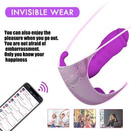 Invisible sexuel adulte Sex Toy télécommande sans fil portable poussée gode vibrant culotte vibrateur pour femmes femme 230927