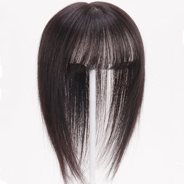 Invisible synthétique front-pain bang hair fausse clip de frange en bang couvercle cheveux blancs extensions naturelles pour femme poitrine de perruque pour femmes