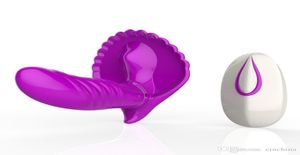 Vibradores de mariposa de control remoto inalámbrico invisible Corias sin tirantes en Brasas Vibratorias G Spot Vibrator Sex Toys2048597