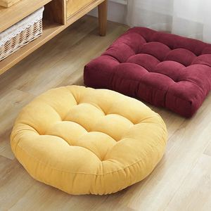 Inyahome coussins ronds Méditation grand oreiller de sol pour les enfants et les adultes coussin sièges yoga salon bureau 240430