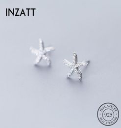 Inzareal 925 Boucles d'oreilles étoiles en argent sterling en argent sterling pour la fête des femmes élégantes mignonnes bijoux 2021 accessoires Gift3471292