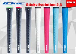 Iomic Sticky Evolution 23 Golf Grips Hoogwaardige rubberen golfclubs Grips 8 kleuren in keuze 50pcslot Wood Grips 3714306