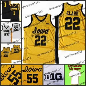 Iowa Eagle Eye Basketball Jersey NCAA Custom Caitlin Clark 22 Sydney Affolter Molly Davis Hannah Stuelke S-3XL Full Ed Jeugd Womens 3 25 1