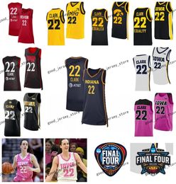 Iowa Hawkeyes Basketball Jersey NCAA Caitlin Clark 22 Sydney Affolter Molly Davis Hannah Stualke S-3xl Coux de la fièvre Indiana Fever Indiana Fever 2024 bon