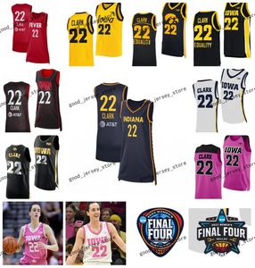 Iowa Hawkeyes Basketball Jersey NCAA Caitlin Clark 22 Sydney Affolter Molly Davis Hannah Stuelke S-3xl Volgestikte jeugd dames Indiana Fever Jerseys 2024 Goed