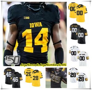 Maillots de football universitaire Iowa Hawkeyes George Kittle Spencer Petras Kaleb Johnson Sam Laporta Jack Campbell Cooper Dejean Leshon