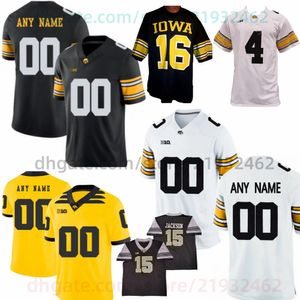 IOWA Hawkeyes voetbalshirt College Cade McNamara Kaleb Johnson Luke Lachey Seth Anderson Jay Higgins Ragaini Erick Alle Craig Stanley Goodson Jackson