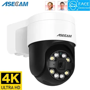 Caméra IP détection de visage Audio POE extérieure H.265 Onvif CCTV RTSP couleur Vision nocturne AI sécurité de rue Xmeye