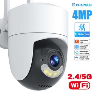 IP-camera's 2K 4MP Tuya WiFi-camera Buiten 2.4G 5G Surveillance 360 Mini Beveiliging Alexa Google Home Video Monitor 230922