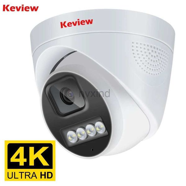 Cámaras IP 4K 8MP POE Cámara IP Audio H.265 gran angular 2.8 mm AI Color Night Vision Home CCTV Video Vigilancia Seguridad D240510