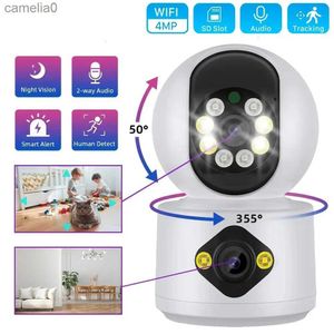 Caméras IP 4MP Dual Lens PTZ CAME CAMERIE BEBEL MONITEUR BÉBÉ Suivi automatique Intelligence Artificielle Sécurité domestique CCTV Video Maquelle