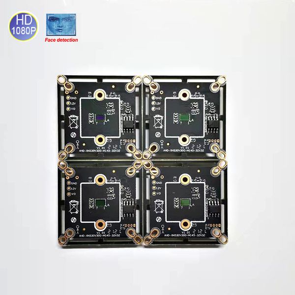 Cámaras IP 4 Uds XMeye 1080P placa de módulo de cámara Coaxial AHD XM330M145 AHD PCB para 1080N DVR compatible con detección facial cámara CCTV de corte IR 230706