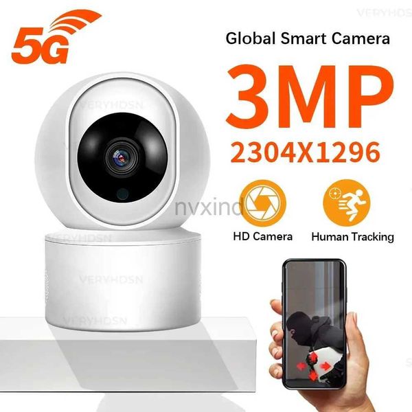 Cámaras IP 5G 3MP Cámara IP Camera IP Indoor CCTV Security AI AI Cuerpo humano Detección Automática Monitor de bebé Visión nocturna D240510