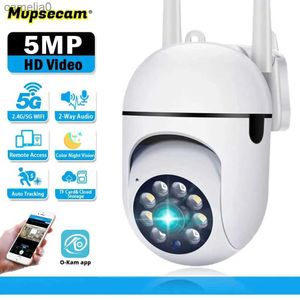 Caméra IP Camerie de surveillance WiFi 5G 1080p 5MP 8K INDOOR AI Suivi du corps humain Détection audio 2 canaux Video Intelligent Home Monitor Camerac240412