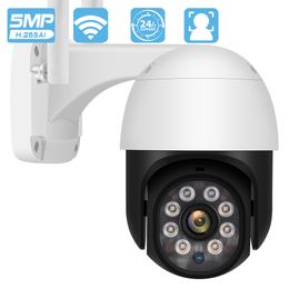 Cámaras IP 5MP HD PTZ Wifi Exterior Ai Detección humana Audio 1080P FHD Color Visión nocturna 3MP Seguridad CCTV 221018