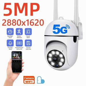 IP Cameras 5MP WiFi Camera IP OUTDOOR 4X Digital Zoom Wireless Security Surveillance Camera AI Tracking Human Tway Audio Night Color Cam 240413