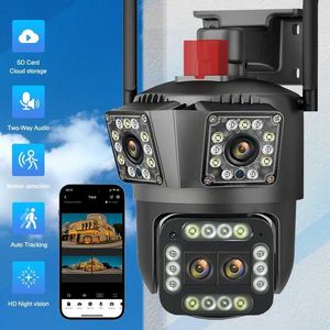 Caméras IP 8K 16MP OUTDOOOR 12X ZOOM CAM THOUR LES TROIS ÉCRAN WIFI CAMERIE IP PROTECTION DE SÉCURITÉ DE SÉCURIT