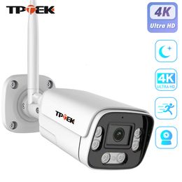 Caméras IP 8MP 4K Caméra Wifi Surveillance extérieure Protection de sécurité à domicile CCTV Wi Fi Camara 5MP Vidéo Wi-Fi Étanche CamHi Cam 230922