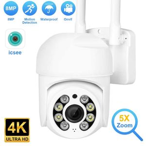 IP Cameras 8MP 4K HD WIFI Camera Outdoor Security Color Night Vision 4MP Wireless Video Surveillance Smart Human Detection iCsee 230922