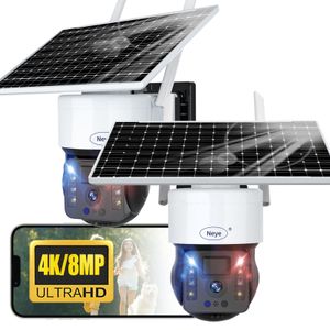 Cámaras IP 8MP 4K Batería recargable con energía solar al aire libre 1080P Pan Tilt WiFi Cámara de seguridad Audio bidireccional IP65 Cámara resistente a la intemperie 230830