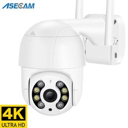 IP -camera's 8MP PTZ WiFi IP Camera Outdoor 4K AI Human Automatic Tracking H.265 Audio CCTV Wireless 5MP beveiligingscamera T221205