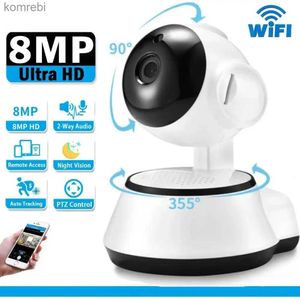 IP-camera's 8mp Wifi Wireless Security Camera Intelligence Tracking Color Vision Camera Smart Home High-Definition Camera C240412