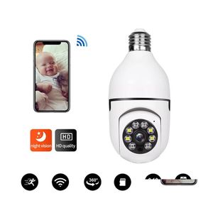 Caméras IP A6 Caméras IP 2,0 millions de pixels Single Do Light Ce Smart Dualband Wifi 1080P Réseau extérieur E27 Bb Caméra Motion Drop D Dheck