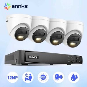 Caméras IP Annke 12MP Caméra de surveillance Smart Dual Light Security Protection H.265 + 16CH CAME DE SURVEILLANCE NVR pour la maison Indoor / Outdoor 24413